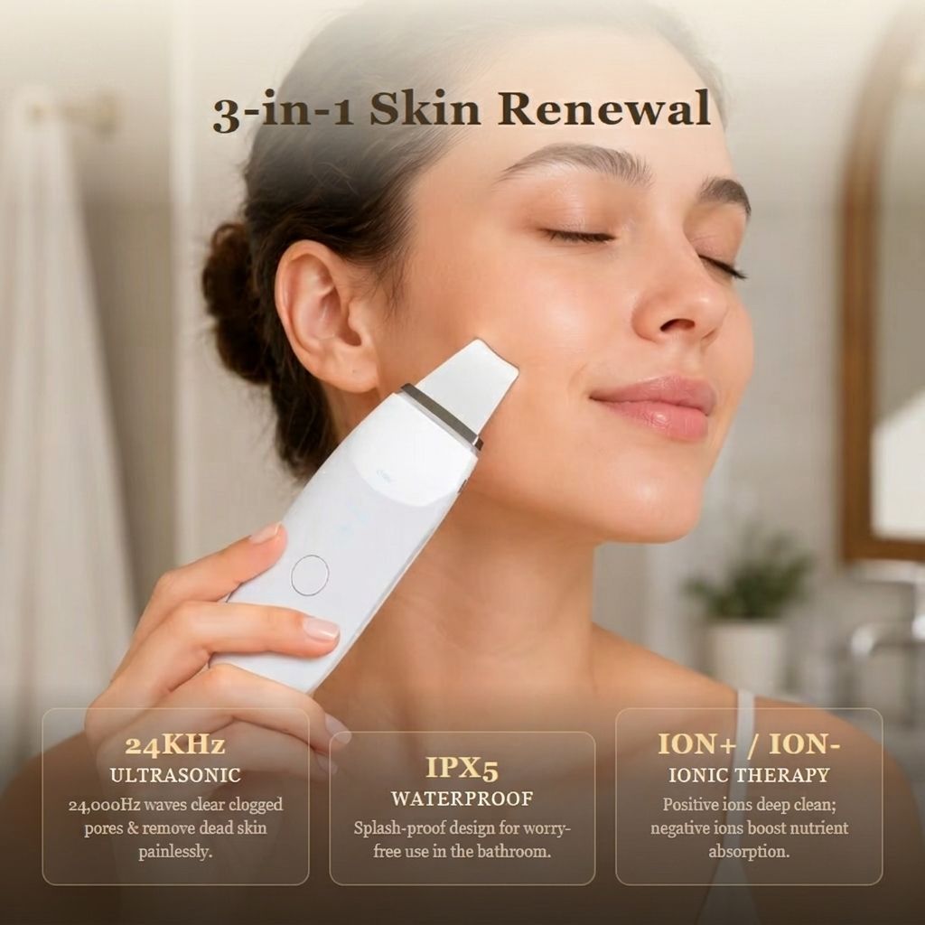 VELISSE Ultrasonic Skin Scrubber & Pore Cleanser